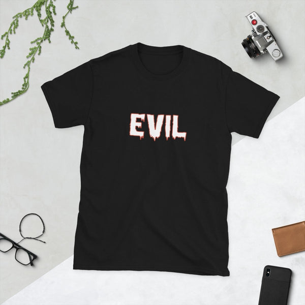 Evil — Funny Dark Humour Cotton T-Shirt | JonesTees - JonesTees