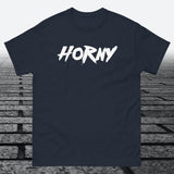 Horny, Cotton T-shirt - JonesTees