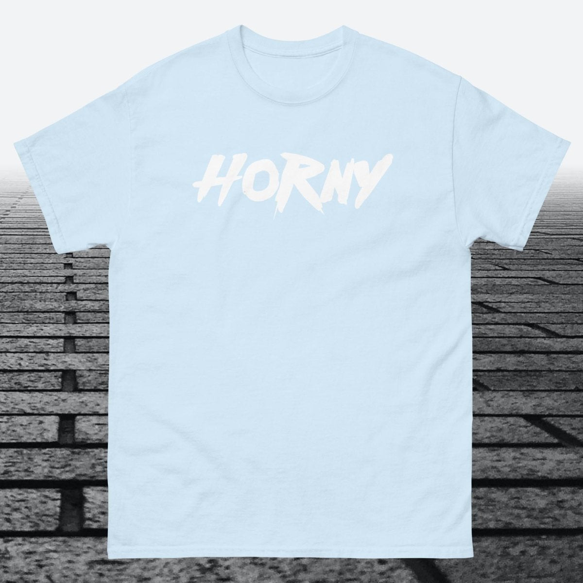 Horny, Cotton T-shirt - JonesTees