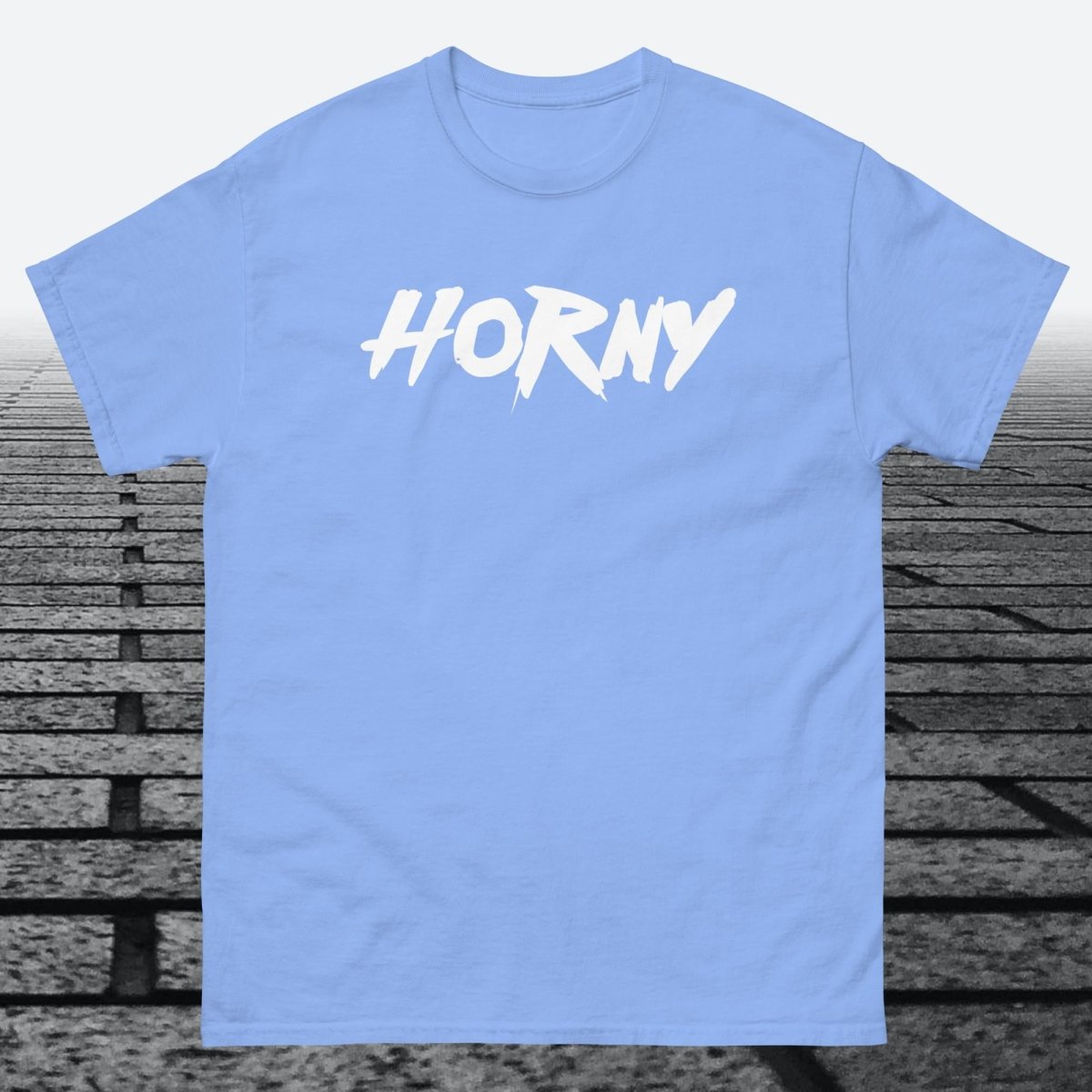 Horny, Cotton T-shirt - JonesTees