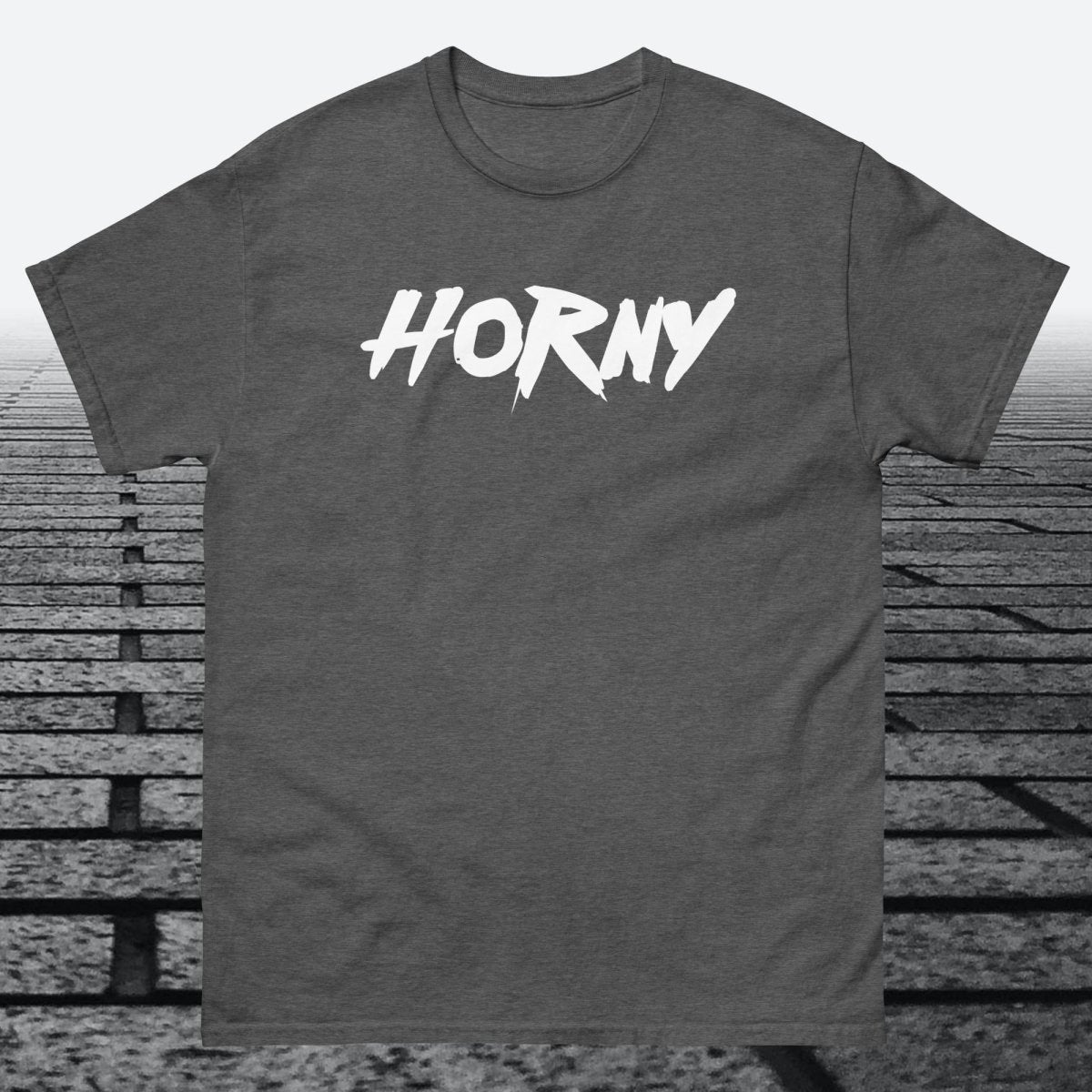 Horny, Cotton T-shirt - JonesTees