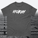 Horny, Cotton T-shirt - JonesTees