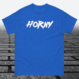 Horny, Cotton T-shirt - JonesTees