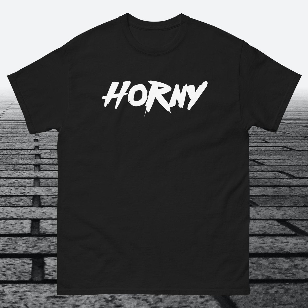 Horny, Cotton T-shirt - JonesTees