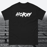 Horny, Cotton T-shirt - JonesTees
