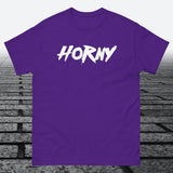 Horny, Cotton T-shirt - JonesTees