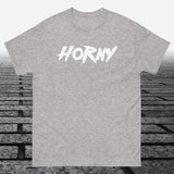 Horny, Cotton T-shirt - JonesTees
