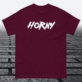 Horny, Cotton T-shirt - JonesTees