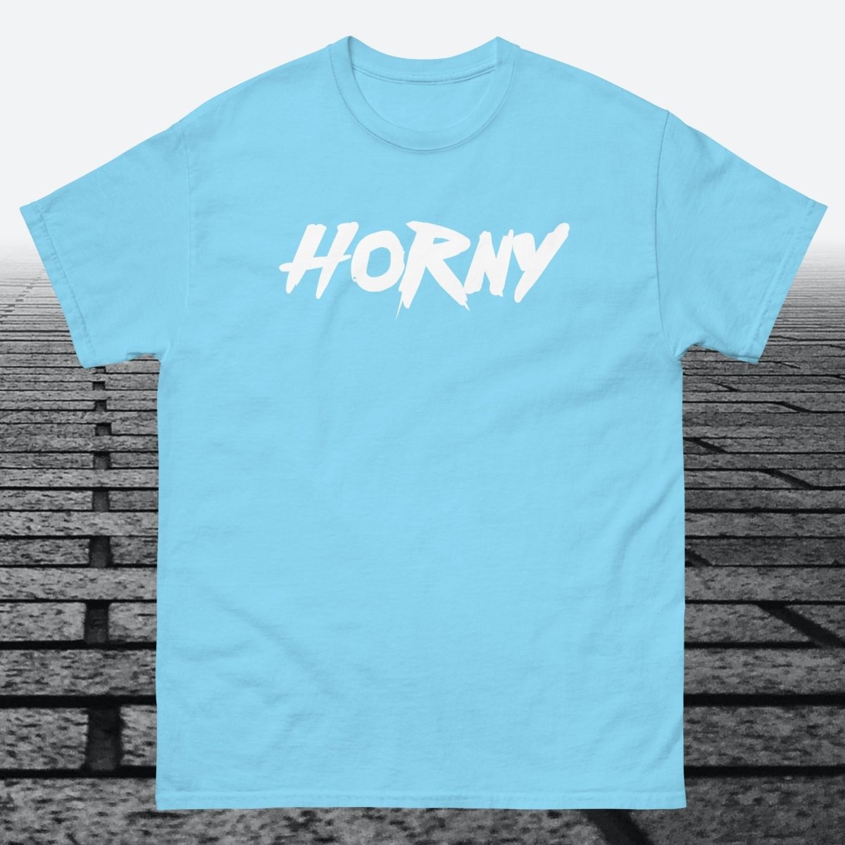 Horny, Cotton T-shirt - JonesTees
