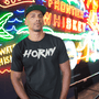 Horny, Cotton T-shirt - JonesTees
