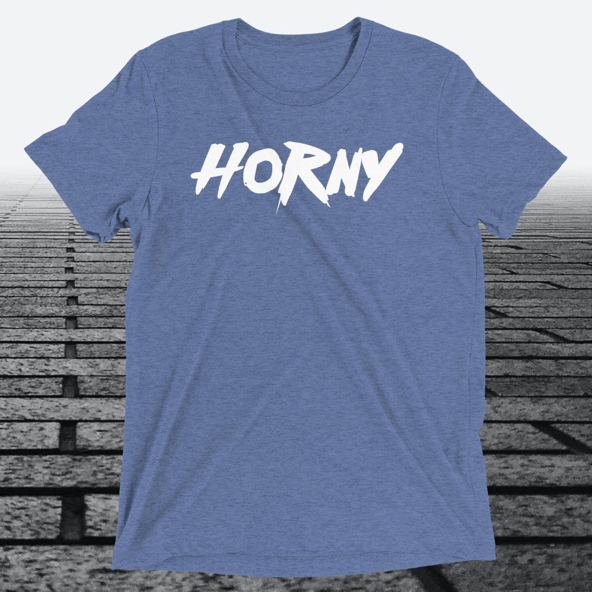 Horny, Triblend T-shirt - JonesTees