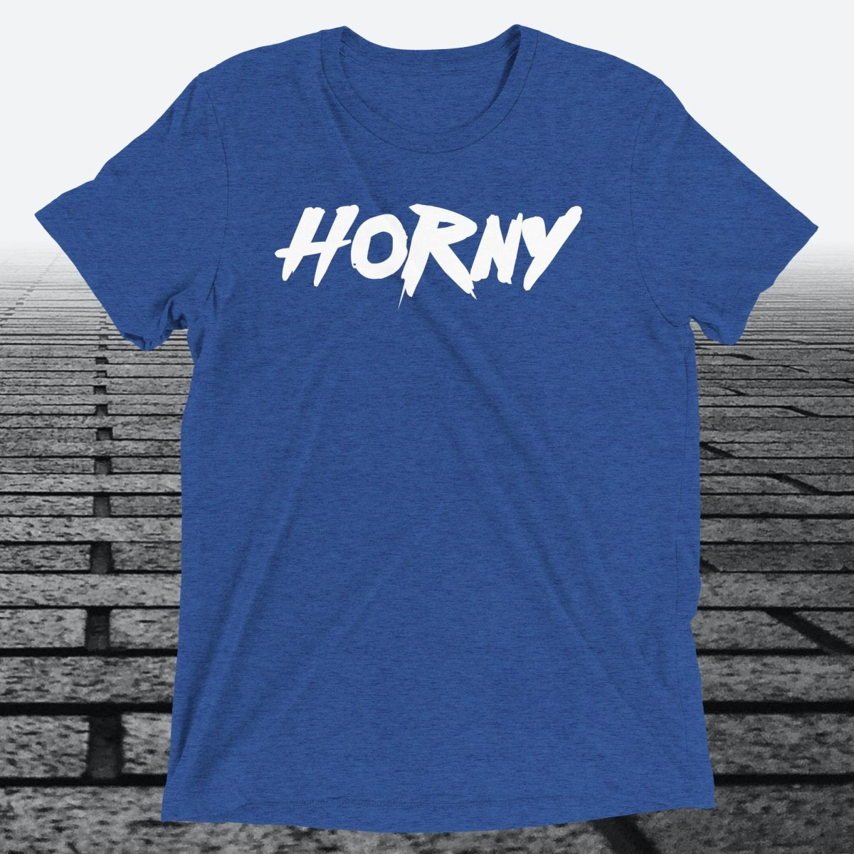 Horny, Triblend T-shirt - JonesTees