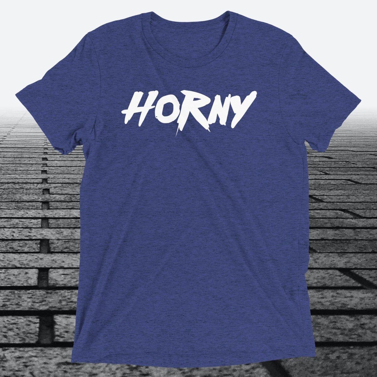 Horny, Triblend T-shirt - JonesTees