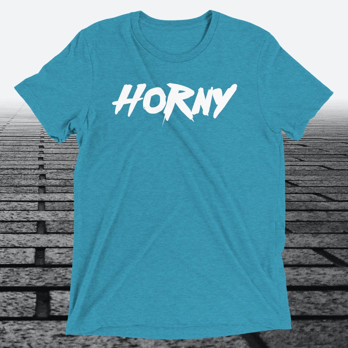 Horny, Triblend T-shirt - JonesTees