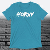 Horny, Triblend T-shirt - JonesTees