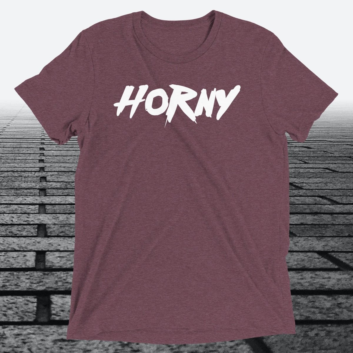 Horny, Triblend T-shirt - JonesTees