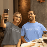 I have mixed drinks about it, Cotton T-shirt - JonesTees
