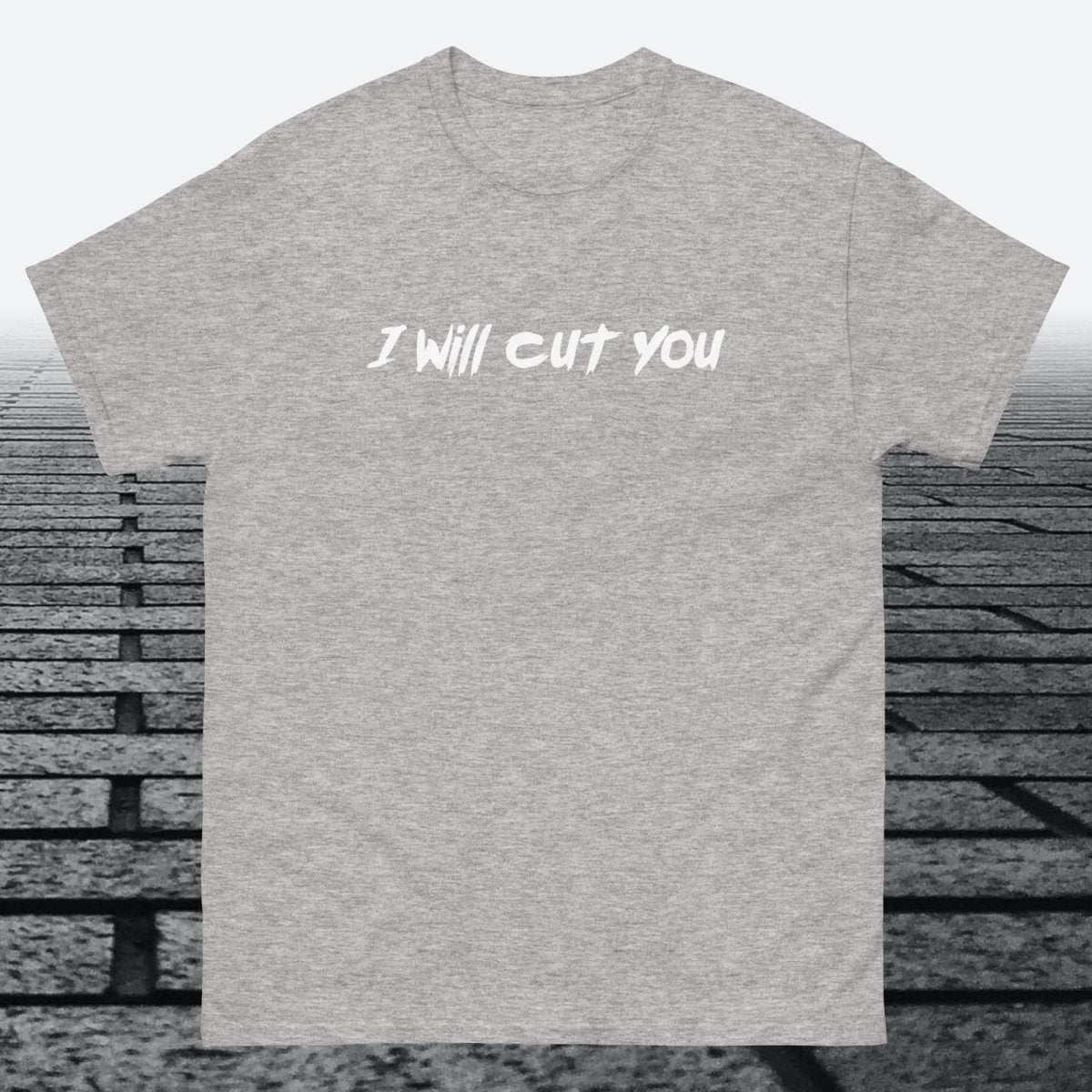 I will Cut You, Cotton T-shirt - JonesTees