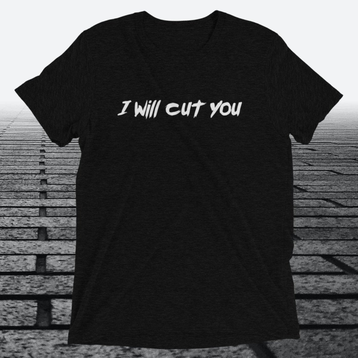 I will Cut You, Triblend T-shirt - JonesTees
