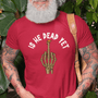 Is He Dead Yet with Middle Finger, Cotton T-shirt - JonesTees