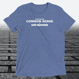 It Seems These Days Common Sense Is Sold Separately — Funny Triblend T-Shirt | JonesTees - JonesTees