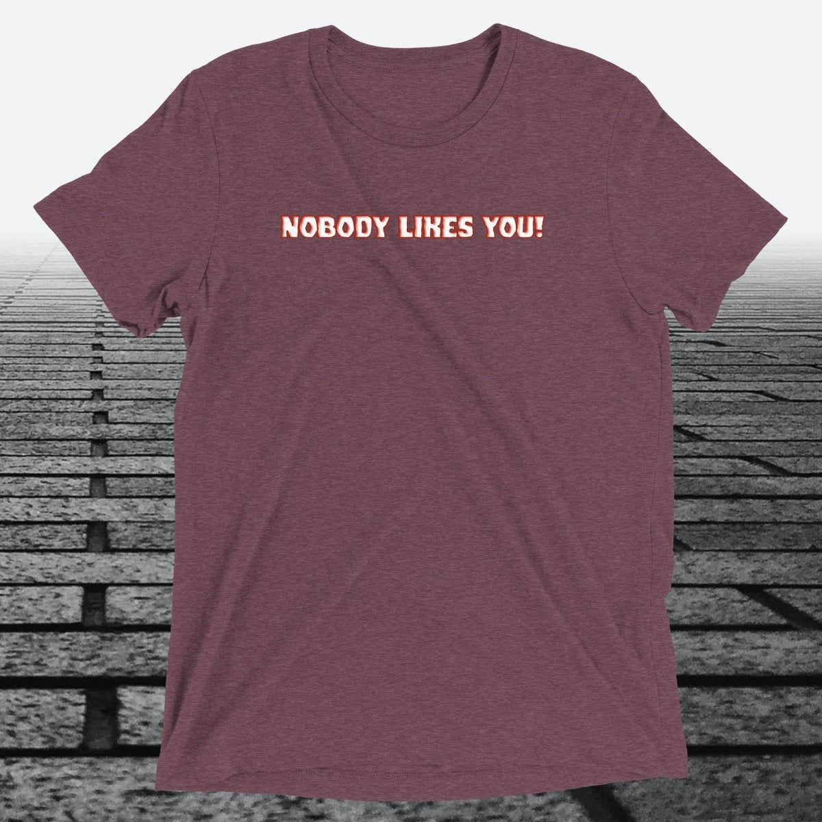 Nobody Likes You! — Darkly Funny Triblend T-Shirt | JonesTees - JonesTees