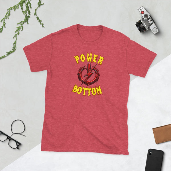 Power Bottom, Unisex Cotton T-shirt - JonesTees
