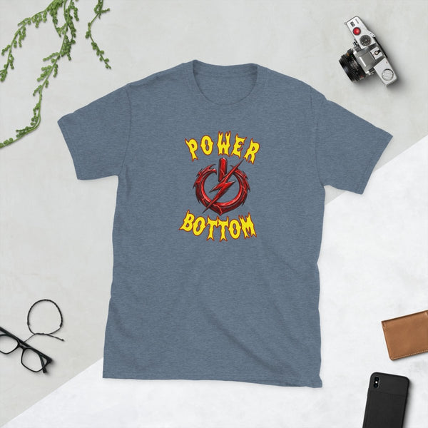 Power Bottom, Unisex Cotton T-shirt - JonesTees