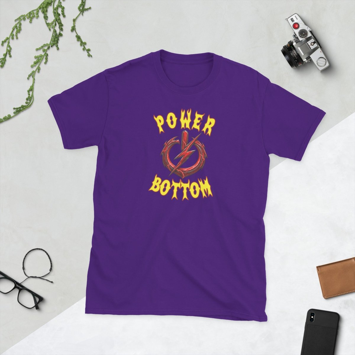 Power Bottom, Unisex Cotton T-shirt - JonesTees