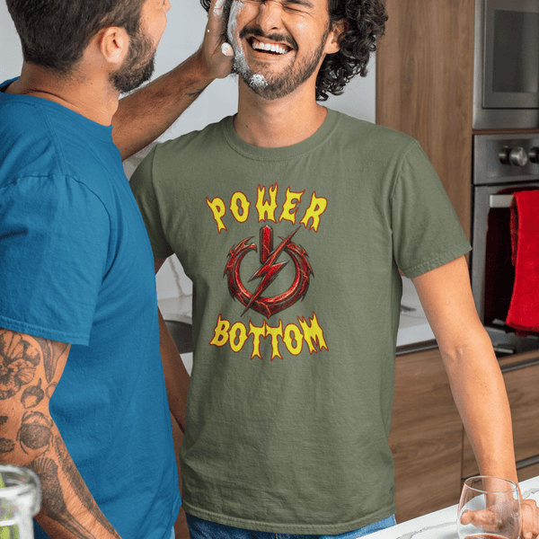 Power Bottom, Unisex Cotton T-shirt - JonesTees