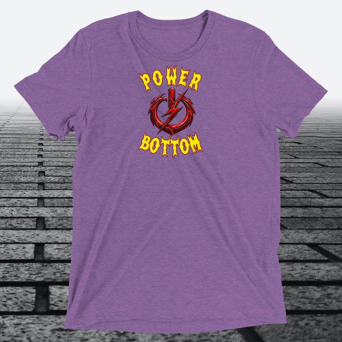Power Bottom, Unisex Triblend T-shirt - JonesTees
