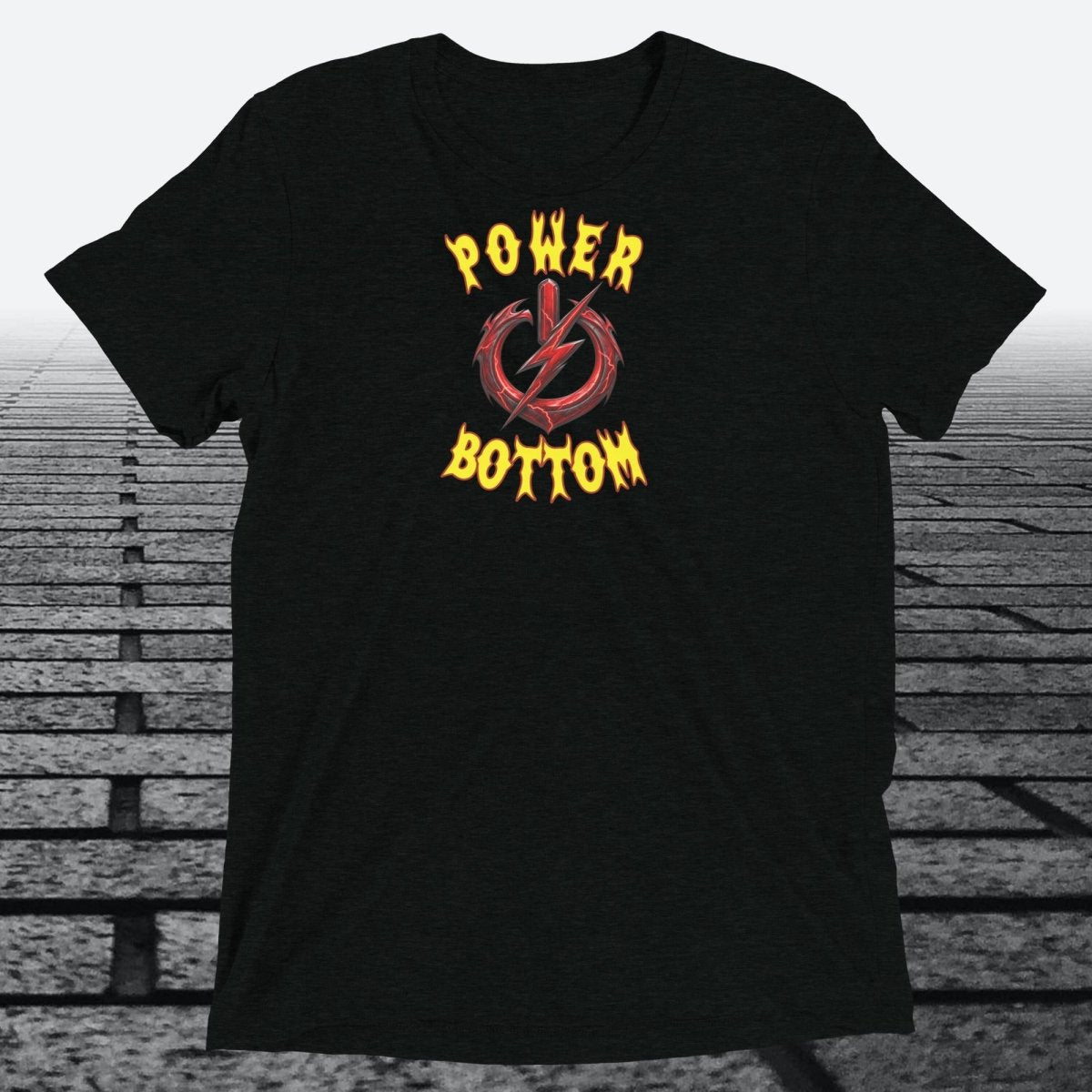 Power Bottom, Unisex Triblend T-shirt - JonesTees