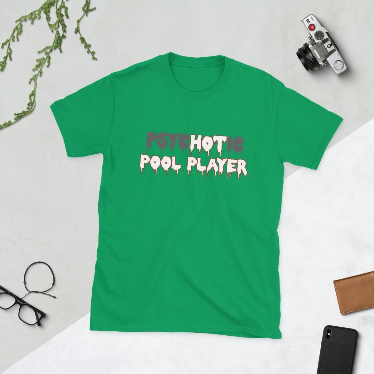 psycHOTic Pool Player — Funny Cotton T-Shirt | JonesTees - JonesTees