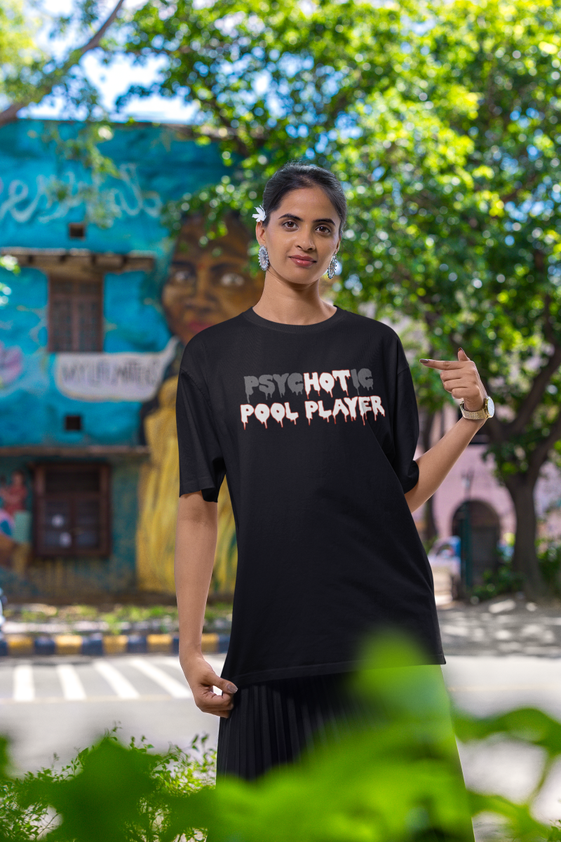 psycHOTic Pool Player — Funny Cotton T-Shirt | JonesTees - JonesTees