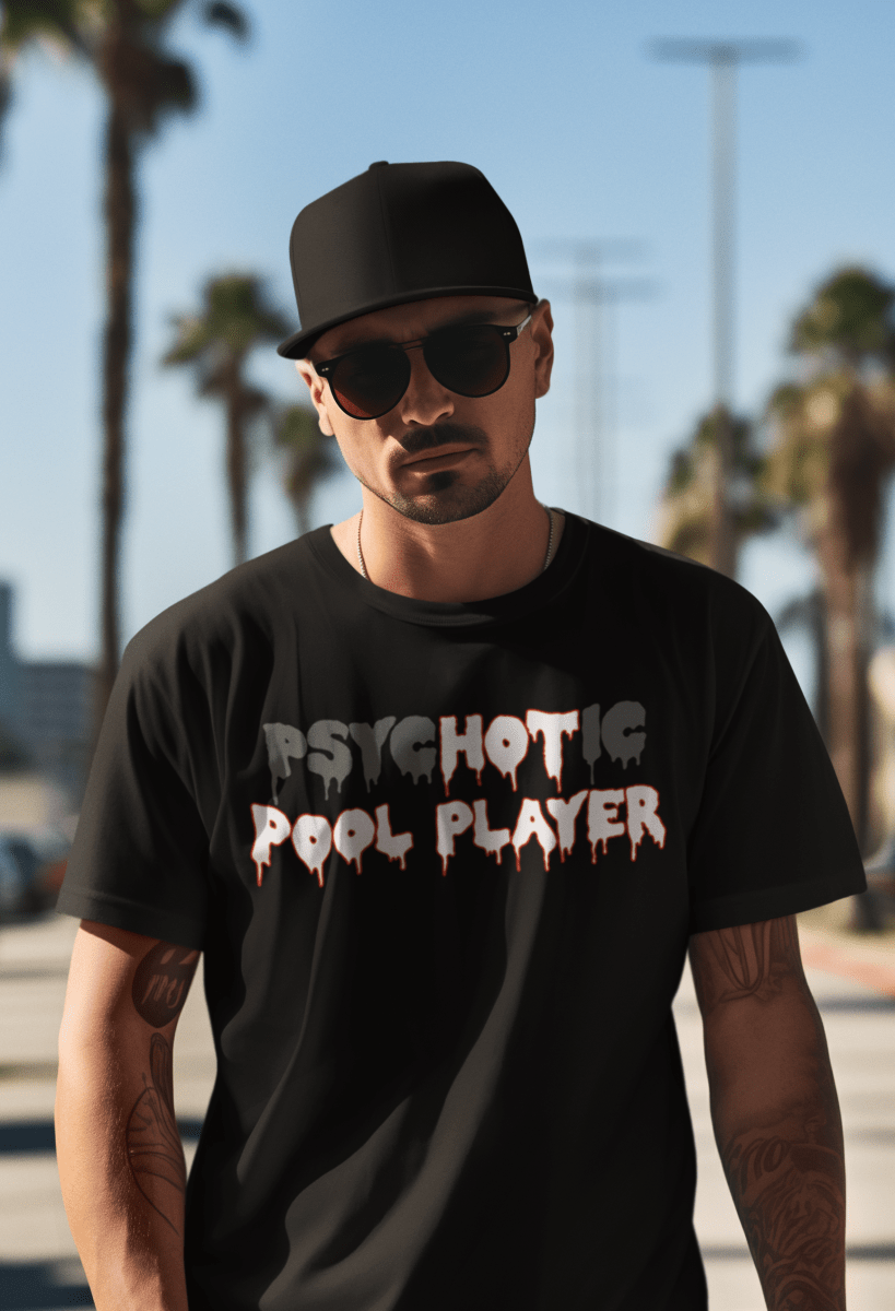 psycHOTic Pool Player — Funny Triblend T-Shirt | JonesTees - JonesTees