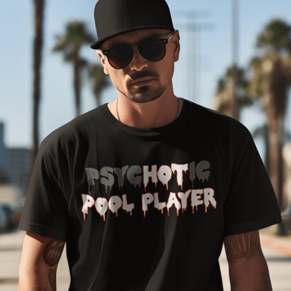 psycHOTic Pool Player — Funny Triblend T-Shirt | JonesTees - JonesTees