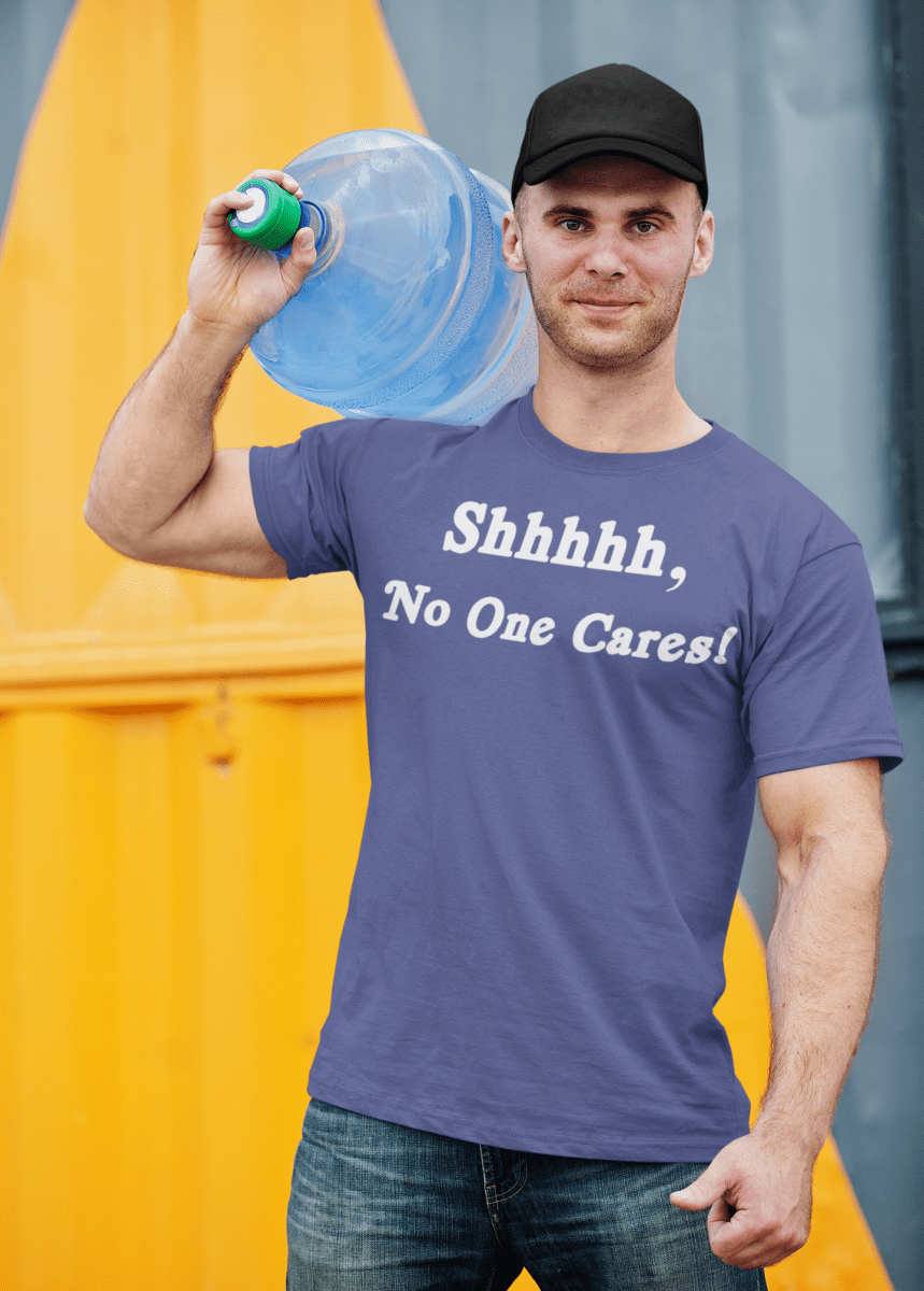 Shhhhh, No One Cares, Triblend T-shirt - JonesTees