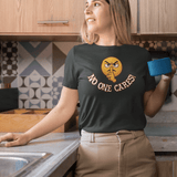 Shooshing Angry Emoji with No One Cares, Triblend T-shirt - JonesTees