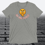 Shooshing Angry Emoji with No One Cares, Triblend T-shirt - JonesTees