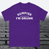 Surprise I'm Drunk, Cotton T-shirt - JonesTees
