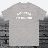 Surprise I'm Drunk, Cotton T-shirt - JonesTees
