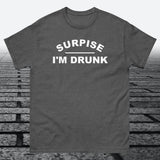 Surprise I'm Drunk, Cotton T-shirt - JonesTees