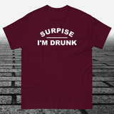 Surprise I'm Drunk, Cotton T-shirt - JonesTees