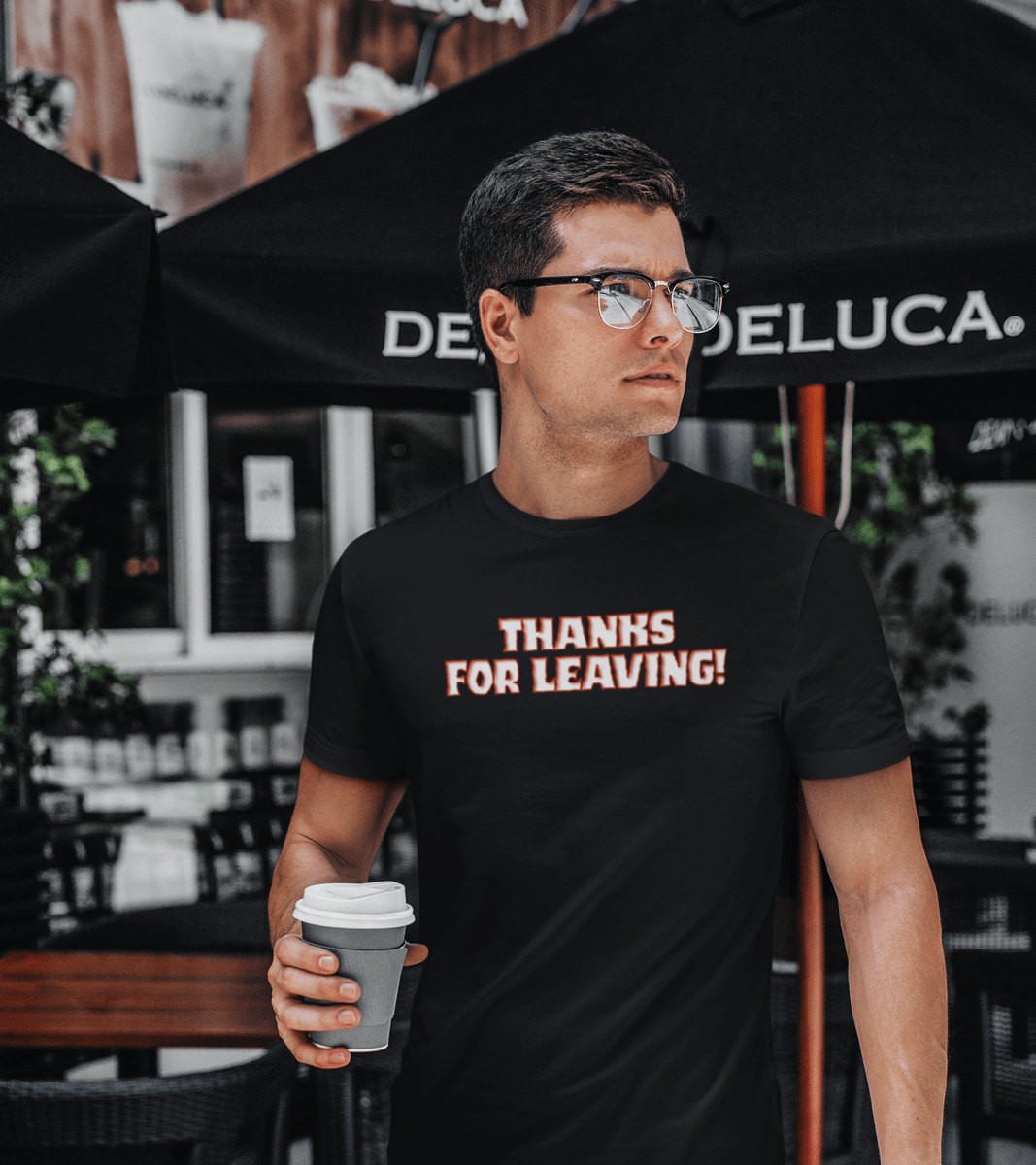 Thanks for Leaving — Sarcastic Funny Cotton T-Shirt | JonesTees - JonesTees