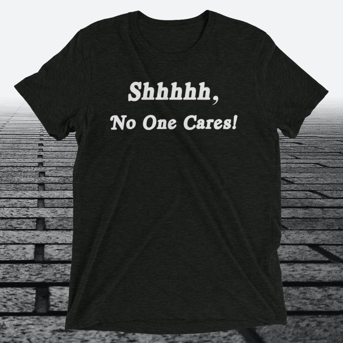 Shhhhh, No One Cares, Triblend T-shirt