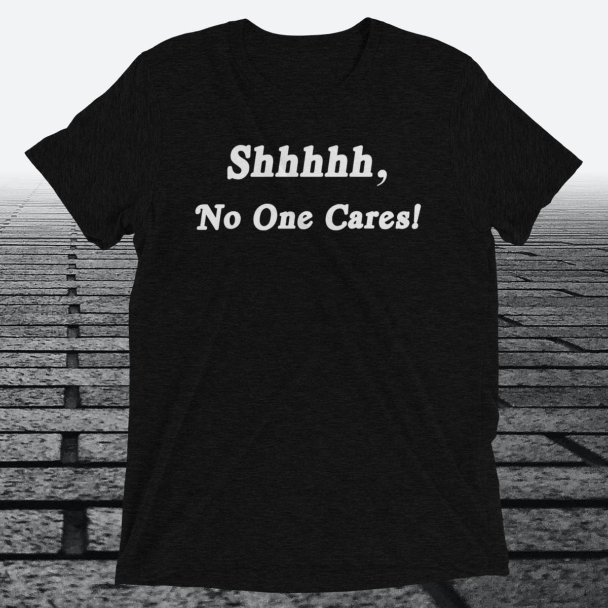 Shhhhh, No One Cares, Triblend T-shirt