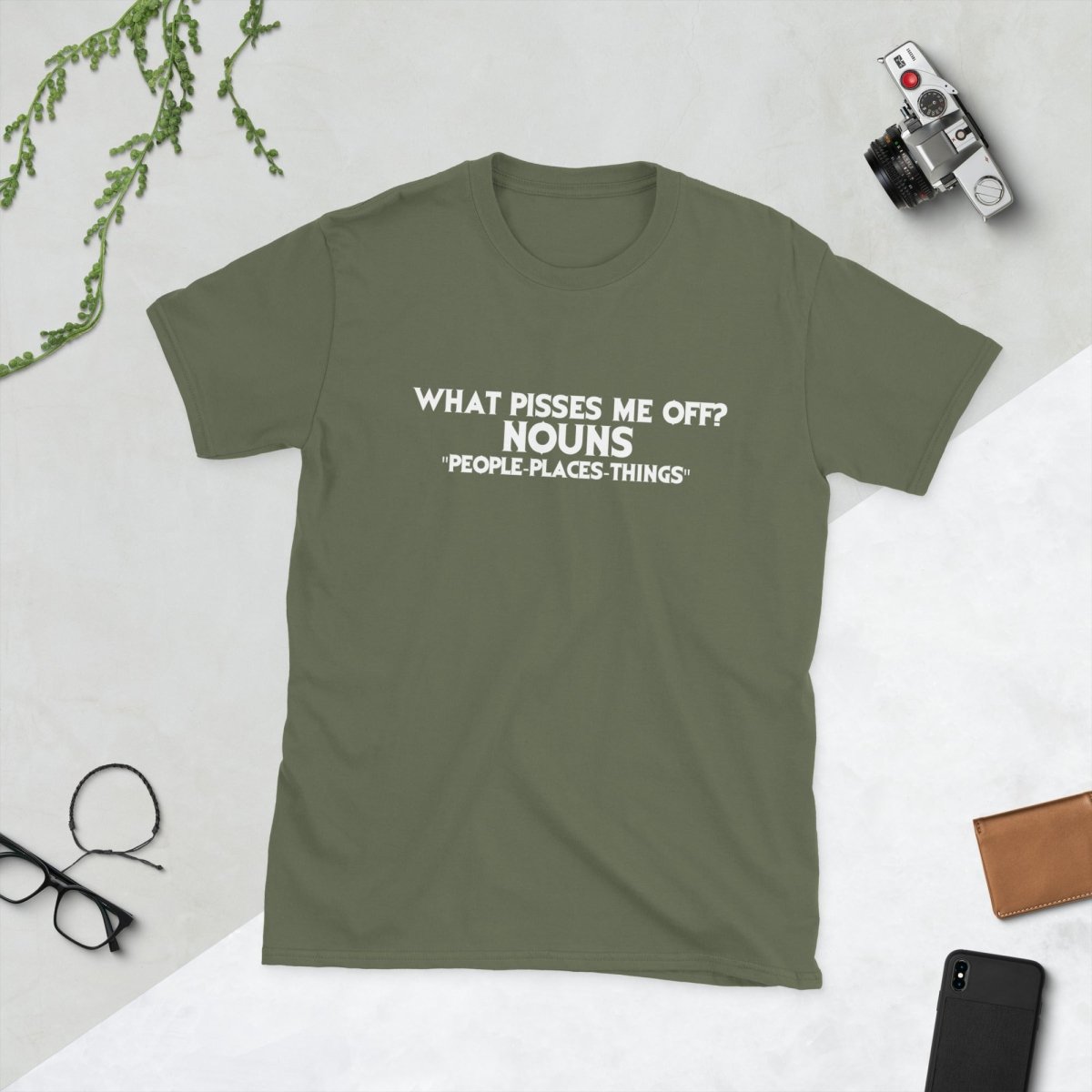 What Pisses Me Off? Nouns. — Funny Cotton T-Shirt | JonesTees - JonesTees