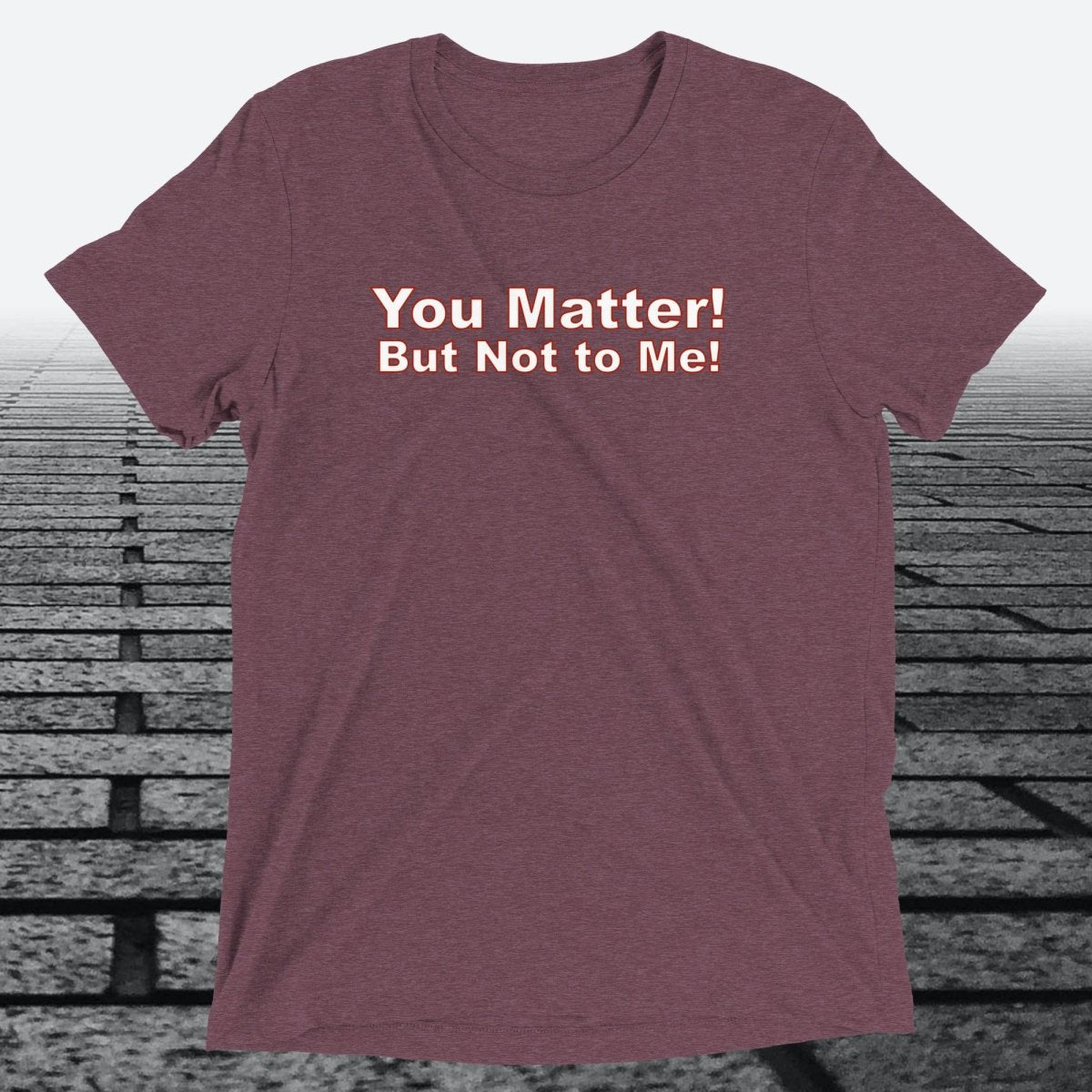 You Matter! But not to me!, Triblend T-shirt - JonesTees