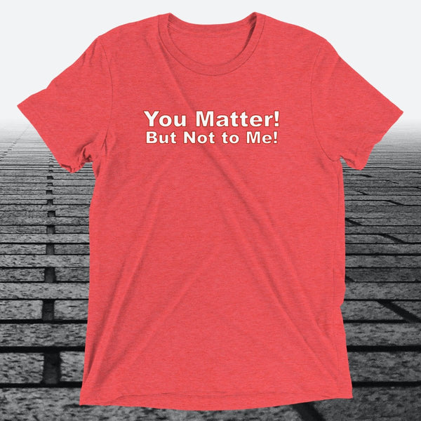 You Matter! But not to me!, Triblend T-shirt - JonesTees